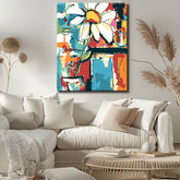 Painting by numbers kitchen window sill IV